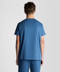 Lyle & Scott Cotton Crew Neck T-Shirt Dark Cornflower