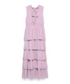 Vero Moda VMserena Long Frill Dress Sweet Dreams