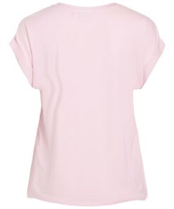 Vila Viellette Satin Top Cherry Blossom