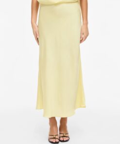 Vila Viellette Midi Skirt Pastel Yellow
