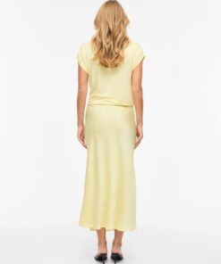 Vila Viellette Midi Skirt Pastel Yellow