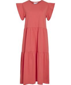 Vila VISummer S/S MidiI Dress Hibiscus