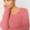 Mos Mosh MMThora V-Neck Knit Dusty Rose