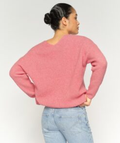 Mos Mosh MMThora V-Neck Knit Dusty Rose