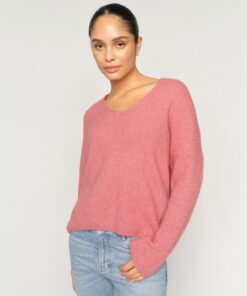 Mos Mosh MMThora V-Neck Knit Dusty Rose