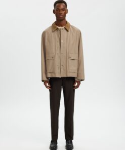 Selected Homme SLHKyleCotton Jacket Weathered Teak