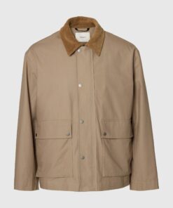 Selected Homme SLHKyleCotton Jacket Weathered Teak