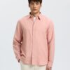 Selected Homme SLMRegclaus Clay Linenblend Shirt Rose Dawn