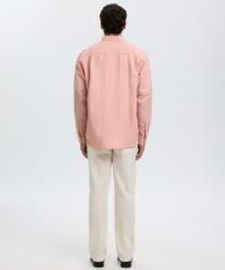 Selected Homme SLMRegclaus Clay Linenblend Shirt Rose Dawn