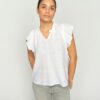Mos Mosh MMTea Linen Blouse White