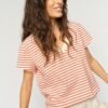 Mos Mosh MMKala Stripe Tee Spicy Orange