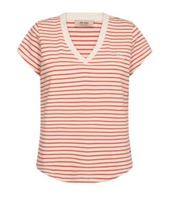 Mos Mosh MMKala Stripe Tee Spicy Orange