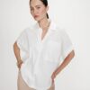 Grace & Mila Loose Cotton Blouse Ivoire