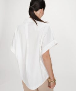 Grace & Mila Loose Cotton Blouse Ivoire