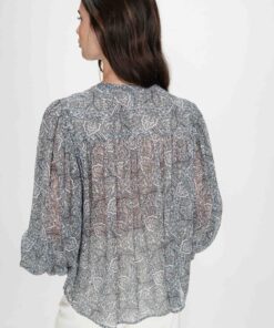 Grace & Mila Printed Blouse Vertueuse Sky