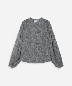 Grace & Mila Printed Blouse Vertueuse Sky