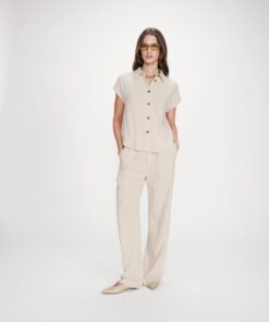 Grace & Mila Linen Shirt Perez Sable