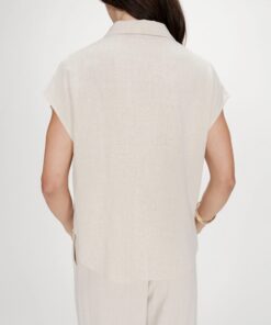 Grace & Mila Linen Shirt Perez Sable