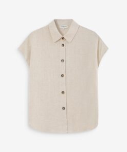 Grace & Mila Linen Shirt Perez Sable