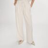 Grace & Mila Wide Leg Linen Pants Sand