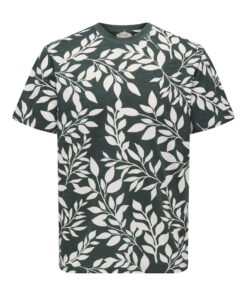 Only & Sons ONSPerry Life Leaf Tee Darkest Spruce