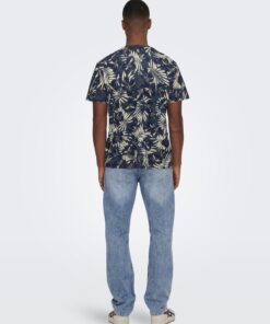 Only & Sons ONSPerry Life Leaf Tee Peacoat
