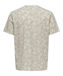 Only & Sons ONSPerry Life Leaf Tee Silver Lining