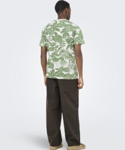 Only & Sons ONSPerry Life Leaf Tee Gardenia