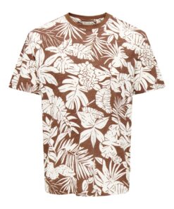 Only & Sons ONSPerry Life Leaf Tee Brown Out