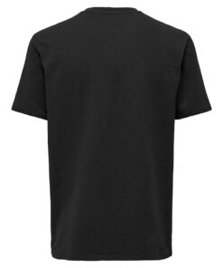 Only & Sons ONSKian Seersucker Tee Black