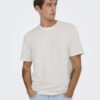 Only & Sons ONSKian Seersucker Tee Cloud Dancer