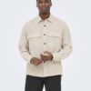 Only & Sons ONSCaiden Overshirt Linen Blend Chinchilla