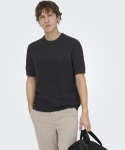 Only & Sons ONSSika Life Crew Knit Black