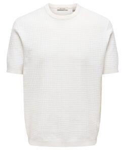 Only & Sons ONSSika Life Crew Knit Cloud Dancer