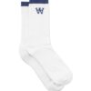 Double A By W.W. Men WWCon Tennis Socks Limoges Blue