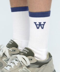 Double A By W.W. Men WWCon Tennis Socks Limoges Blue