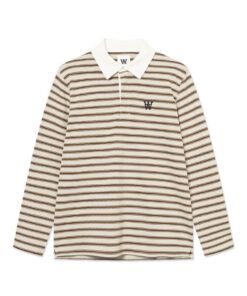 Double A By W.W. Men WWLandon Poloshirt Desert Palm Stripe