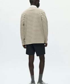 Double A By W.W. Men WWLandon Poloshirt Desert Palm Stripe