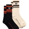 Double A By W.W. Men WWRyder 2 Pack Socks Turtledove Black