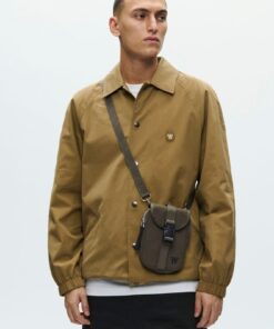 Double A By W.W. Men WWRalf Shoulder Pouch Grape Leaf