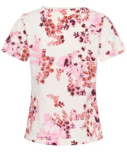 Part Two GesinasPW T-Shirt Pink Shadow Flower Print