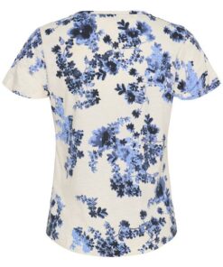 Part Two GesinasPW T-Shirt Blue Shadow Flower Print