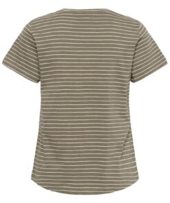 Part Two GesinasPW T-Shirt Smokey Olive Stripe