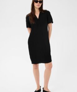 Part Two AminasePW Linen Dress Black