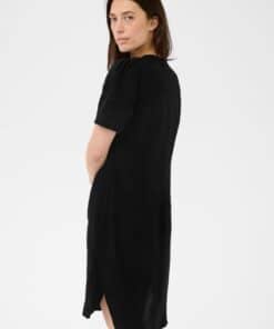 Part Two AminasePW Linen Dress Black
