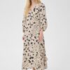 Part Two AlyaPW Dress Black Dot Flower Print