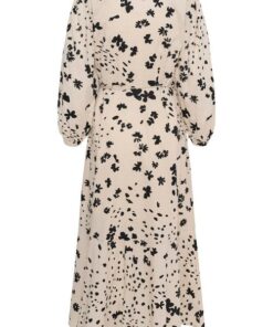 Part Two AlyaPW Dress Black Dot Flower Print