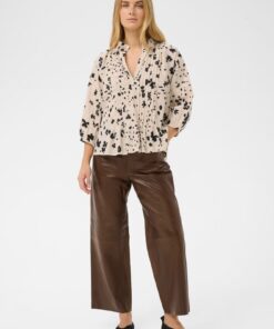 Part Two AlettaPW Blouse Black Dot Flower