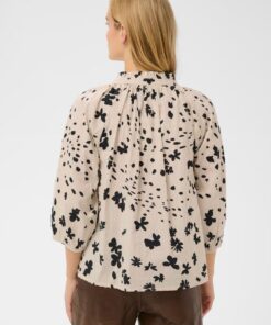 Part Two AlettaPW Blouse Black Dot Flower