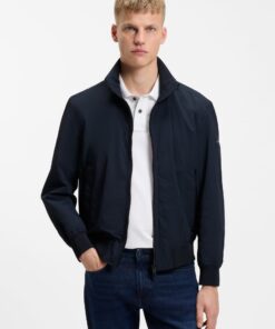 Boss Water Repellent Blouson Jacket Dark Blue